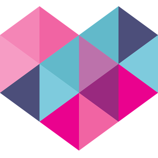 Logo praxe – barevné srdce